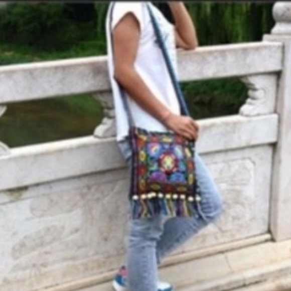 FINAL 🔻 Gorgeous, BohoChic Bag - 1 left, black - Picture 4 of 8